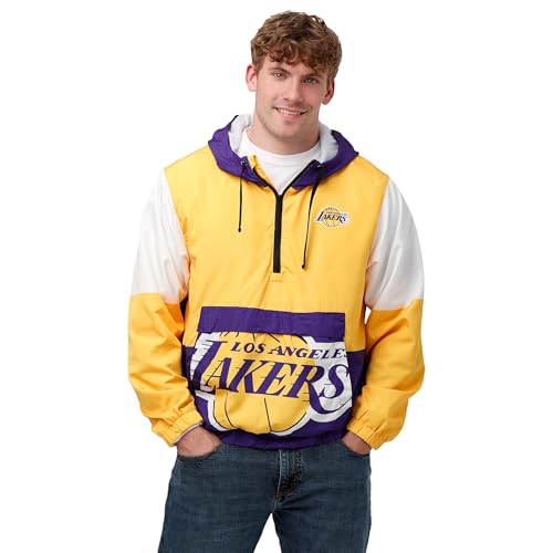 FOCO NBA Mens Nba Team Logo Warm-up Windbreaker Jacket