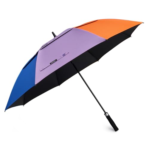 G4Free 47/54/62/68 Inch UV Protection Golf Umbrella Auto Open Vented Double Canopy Oversize Extra Large Windproof Sun Rain Umbrellas