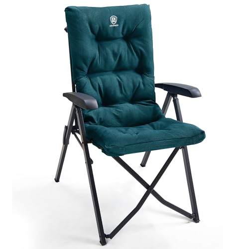 EVER ADVANCED Folding Camping Recliner (Green)