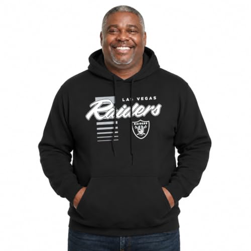 Team Fan Apparel NFL Adult Unisex Retro Script Ultra Soft Fleece Hooded Sweatshirt, Officially Licensed Football Performance