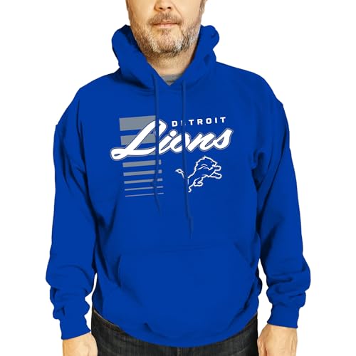 Team Fan Apparel NFL Adult Unisex Retro Script Ultra Soft Fleece Hooded Sweatshirt, Officially Licensed Football Performance