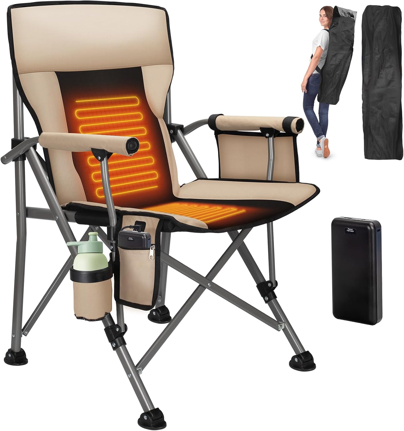 QUYUAN Heated Camping Chair