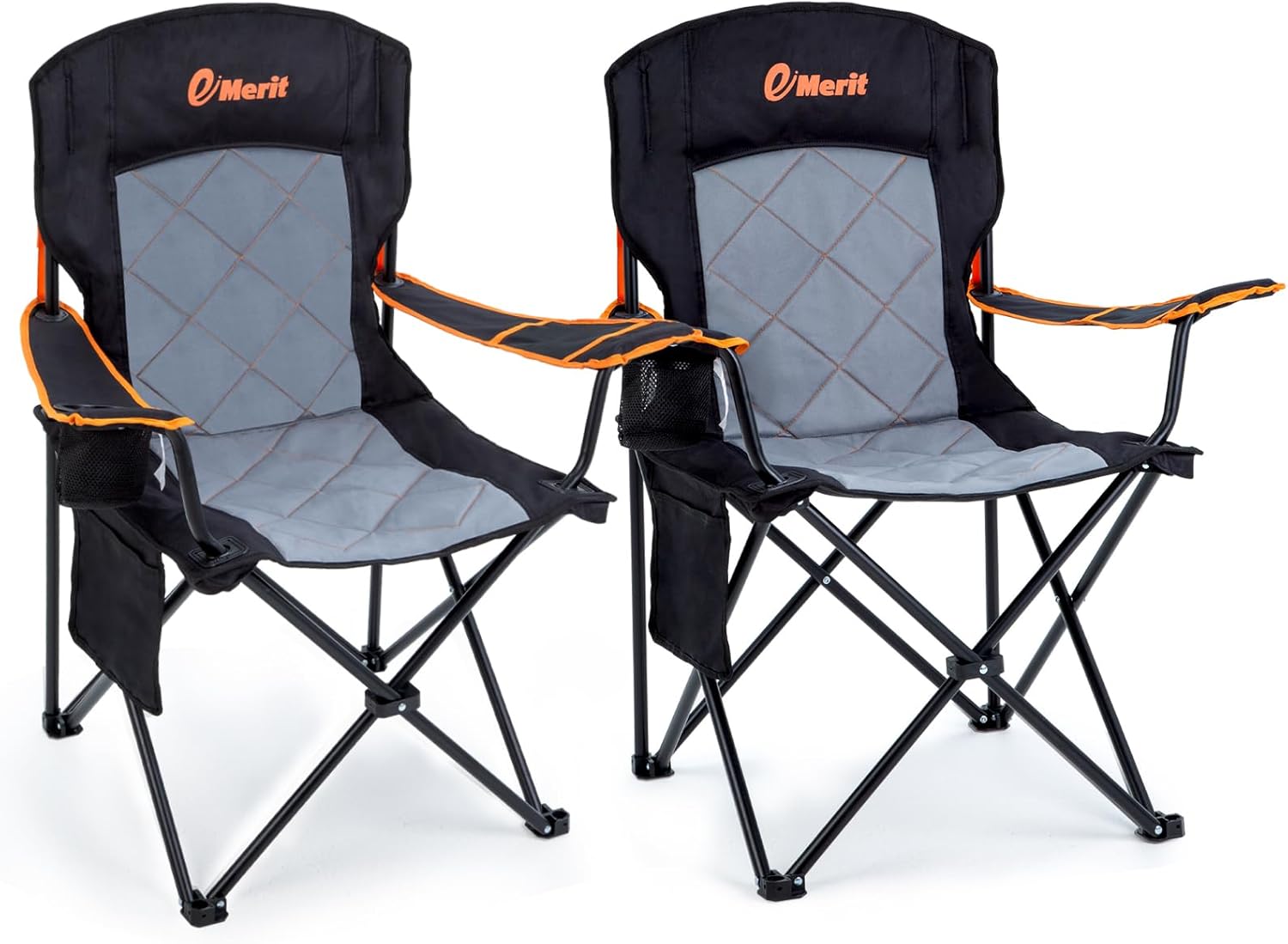 EMERIT 2 Pack Oversized Padded Camping Chair
