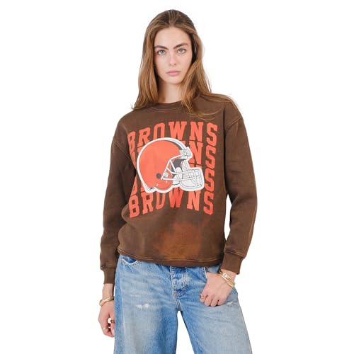 Ultra Game Women's NFL Official Super Soft Oversized Cozy Sweatshirt