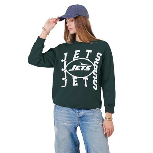 Ultra Game Women's NFL Official Super Soft Oversized Cozy Sweatshirt