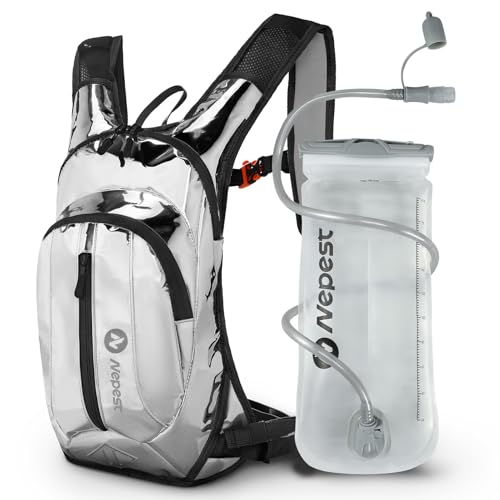 Hydration Pack Backpack for Women & Men, Lightweight Water Backpack with 2L Water Bladder for Hiking Cycling Running Biking