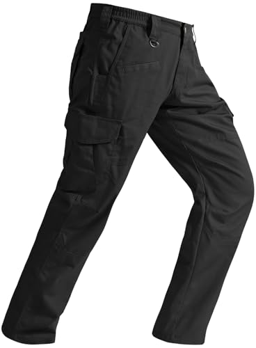 SPOSULEI Mens Tactical Pants Ripstop Cargo Work Pants