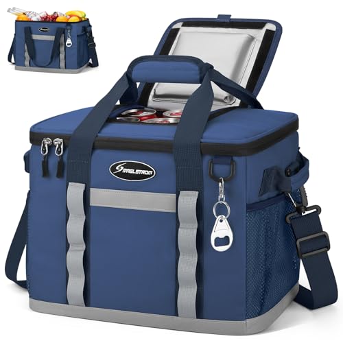 Maelstrom Collapsible Soft Cooler Bag, 24/30/60/75 Cans Beach Cooler, Ice Chest, Leakproof & Portable for Beach, Camping, Road Trips & Grocery Shopping