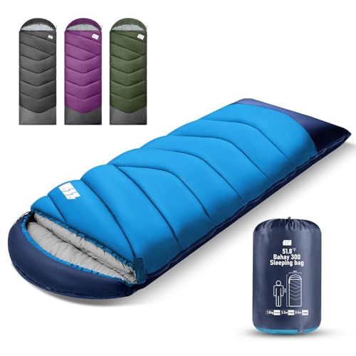 Sleeping Bags for Adults Cold Weather & Warm,Backpacking Camping Sleeping Bag for Tall Girls Boys,Lightweight,Compact,Waterproof Camping Gear for Traveling,Hiking,Hotel,Outdoor & Indoor
