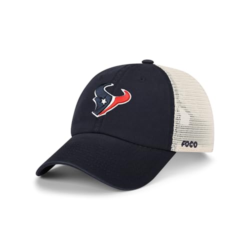 FOCO Men's NFL Team Logo Casual Mesh Trucker Hat Caps