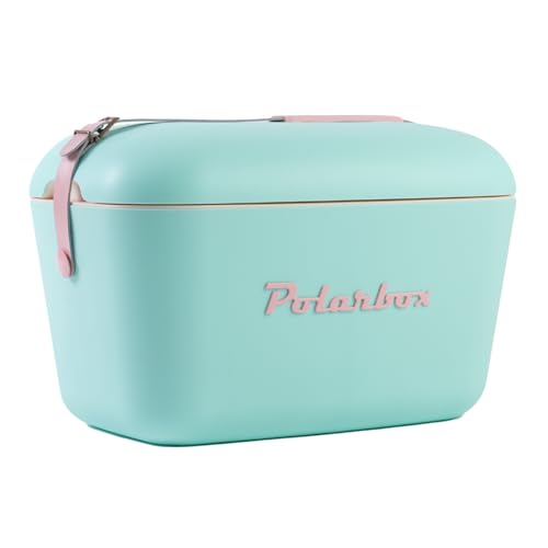 Retro Beach Cooler Vintage Picnic Lunch Box Bag Portable Cooler Travel Camping Hiking 90s Style Ice Chest
