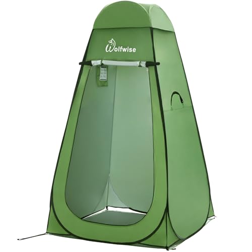 WolfWise Pop Up Privacy Shower Tent Portable Outdoor Sun Shelter Camp Toilet Changing Dressing Room