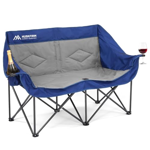 Huskfirm Double Camping Chair (Blue)