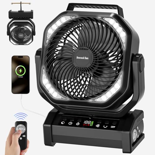 Socool 20000mAh Camping Fan