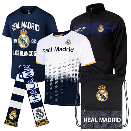 Icon Sports Pro League Ultimate Fan Pack  Officially Licensed 5-Piece Soccer Merch - Shirt, Jersey, Jacket, Scarf, Bag