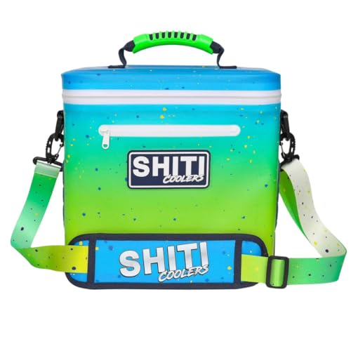 SHITI Coolers Cooler for Camping, Travel, Beach, Soft Lunch Box for Food, Drinks & Ice, Portable, Waterproof 24 Hr Insulated Bag with Shoulder Straps, Customizable