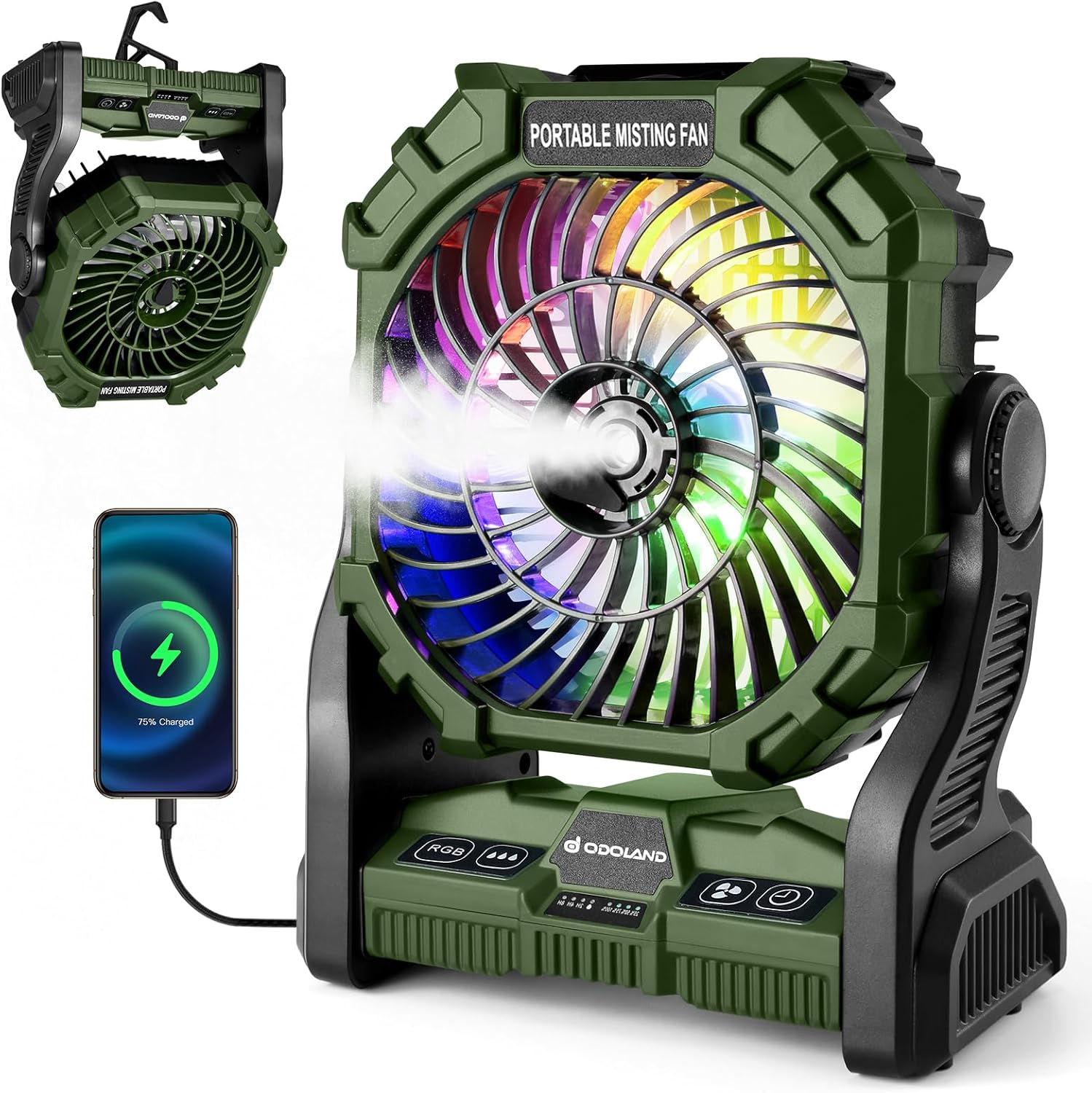 Odoland 20000mAh Misting Fan