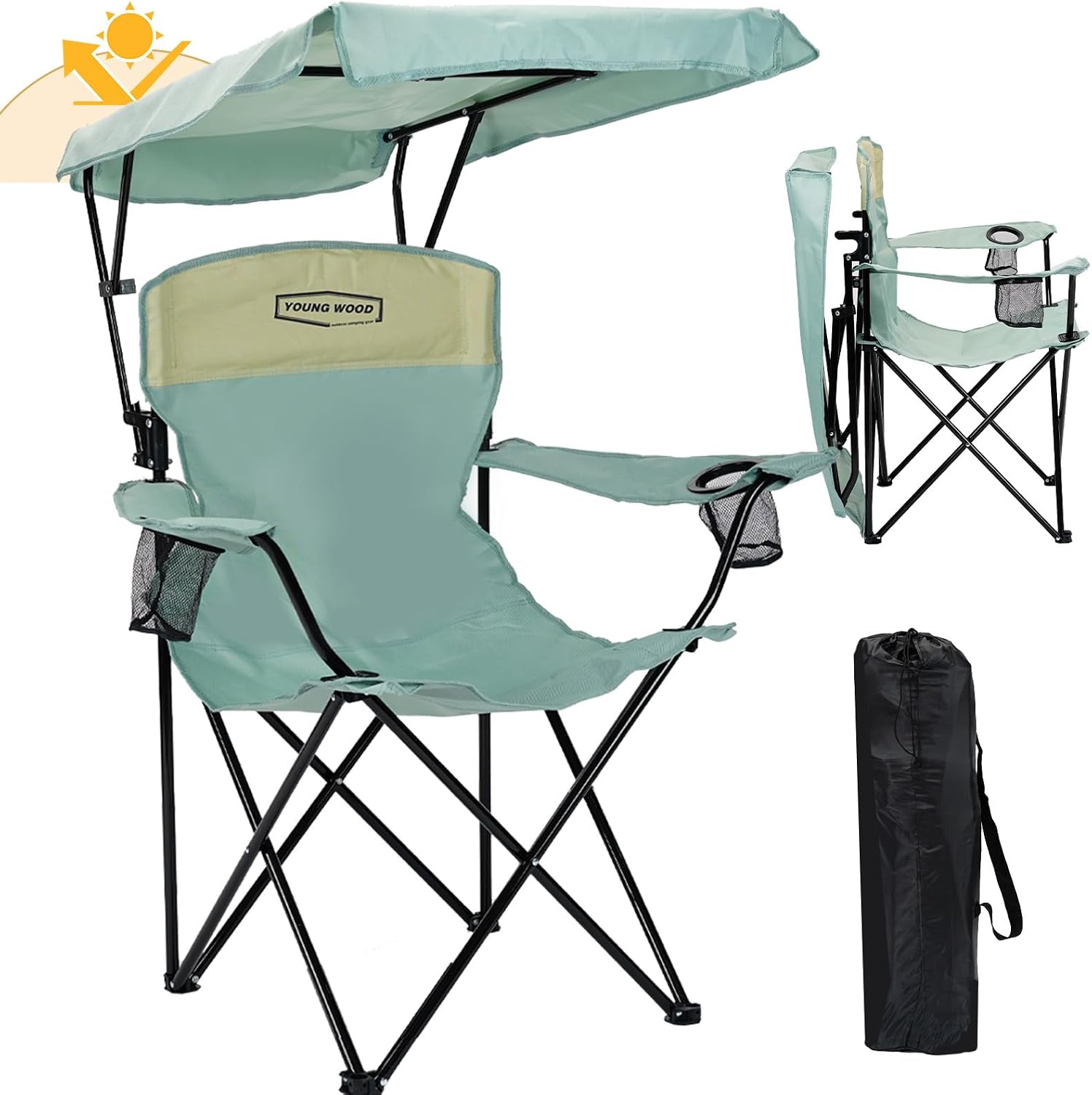 YOUNG WOOD Chair w/ Canopy