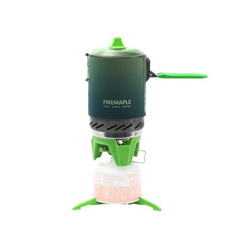 Fire-Maple Fixed Star X2 Backpacking and Camping Stove System Outdoor Propane Camp Cooking Gear Portable Pot Jet Burner Set Ideal for Hiking, Trekking, Fishing, Hunting Trips and Emergency Use