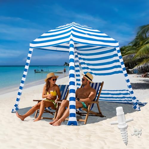 Grandekor Upgraded 6'6' Pop Up Beach Canopy
