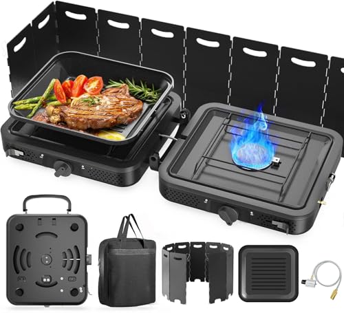 WLSINJL 2 Burner Portable Camping Stove