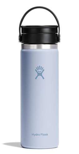 Hydro Flask Flex Sip Coffee Tumbler  Insulated Stainless Steel, Non Spill, Leak Proof Travel Coffee Cup 20 Oz Surf Blue