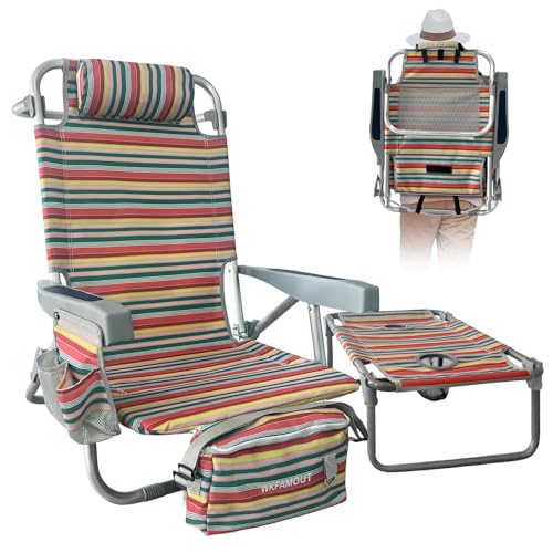 WKFAMOUT Backpack Beach Chair + Cooler