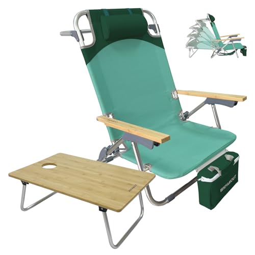 WKFAMOUT Folding Beach Chair w/ Cooler