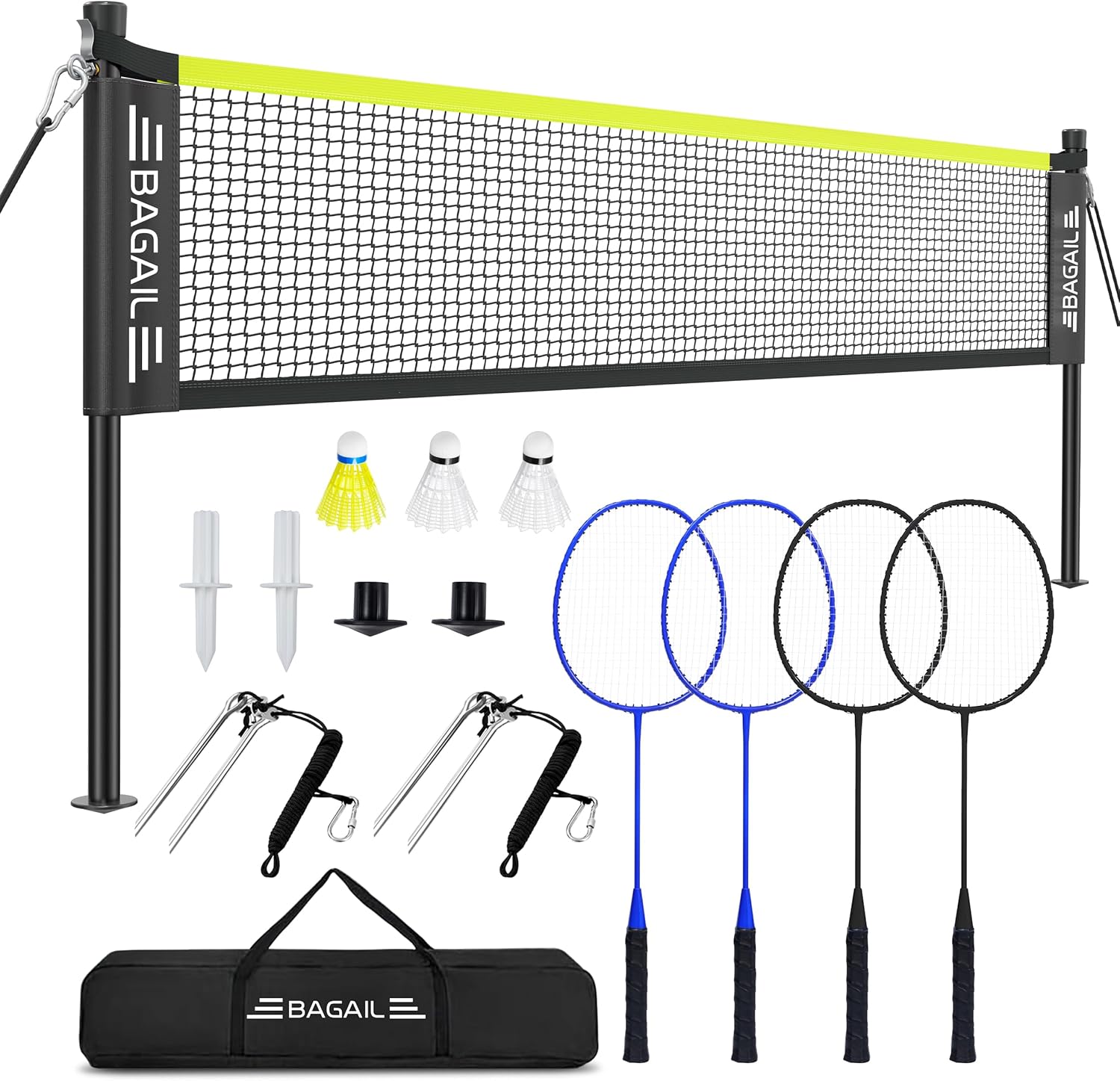 BAGAIL 20ft Badminton Net Set