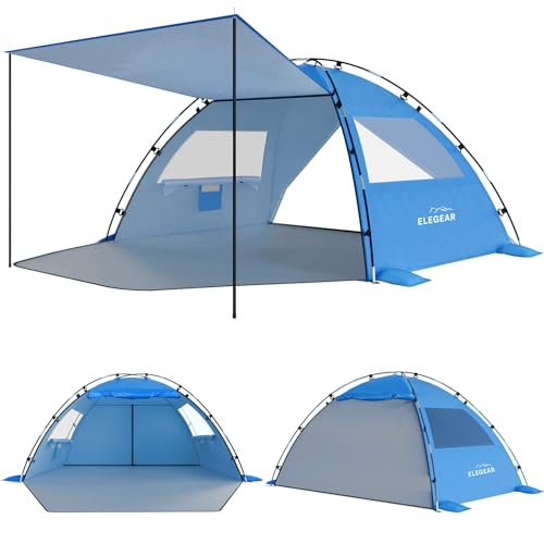 Elegear Beach Tent Sun Shelter (Dark Blue)