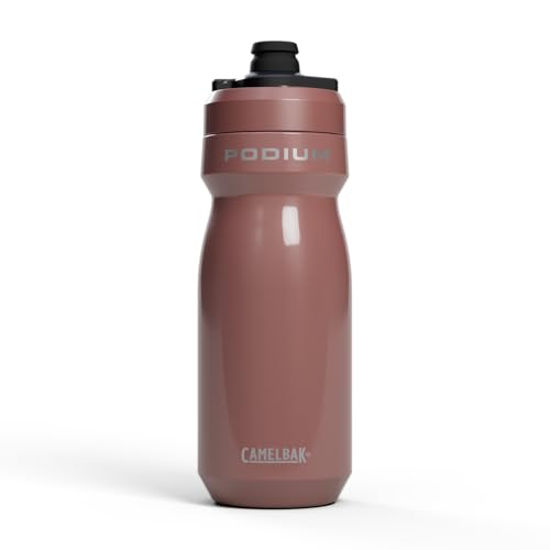 CamelBak Podium Steel Insulated Stainless Steel Bike Water Bottle  for Cycling, Fitness & Sports- Fits Most Bike Cages, 18oz - Sierra Red