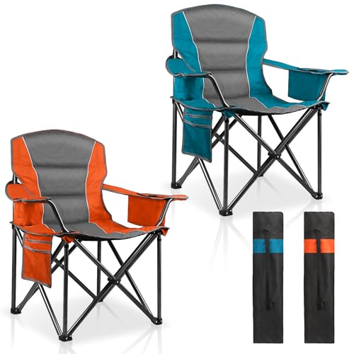 LANMOUNTAIN Padded Camping Chairs (2-Pack)