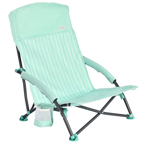 SUNNYFEEL Low Folding Beach Chair
