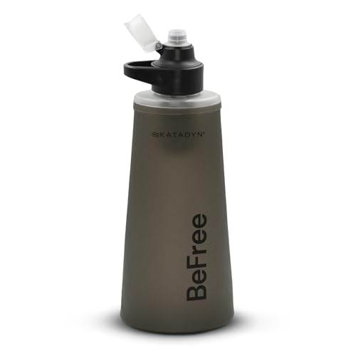 Katadyn BeFree 1.0L Ultralight Collapsible Water Filter Bottle for Hiking, Camping, Backpacking