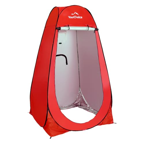 Your Choice Pop Up Privacy Shower Tent - Portable Changing Tent for Camping, Beach & Hiking - 6.2FT Lightweight with Carry Bag, Quick Setup & Full Coverage