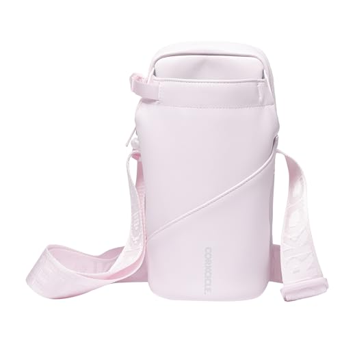 Corkcicle Crossbody Water Bottle Sling Bag - Adjustable Strap - Padded Interior Pocket - Fits 16 oz to 40 oz Tumblers - Summer Drinkware Gift