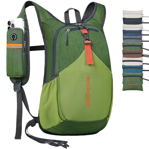20L Small Hiking Backpack for Men Women Foldable Packable Back Pack Ultralight Hiking Daypack for Travel Camping Outdoor, Olive Green
