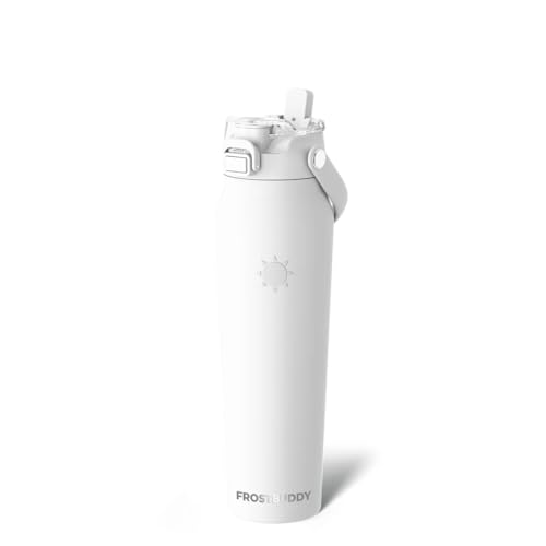 Frost Buddy 32oz Insulated Water Bottle with Straw & Chug Lid | Leak-Proof Stainless Steel | 24-Hours Cold | Sweat-Proof, Cup Holder Friendly | Ideal for Gym, Travel, Sports & Everyday Hydration