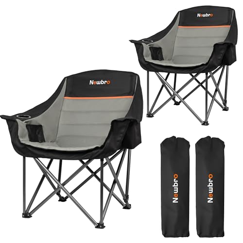 Newbro XL Folding Camping Chairs (2 Pack)