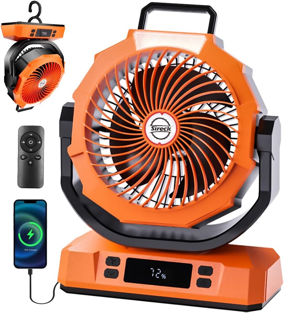 Sireck 12-Inch 40000mAh Fan