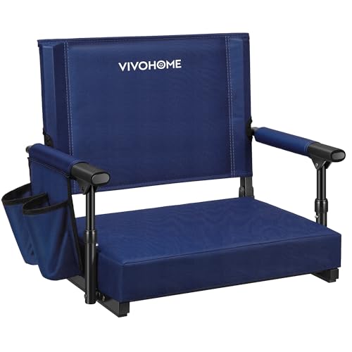 VIVOHOME Stadium Seat with Back Support and Cushion