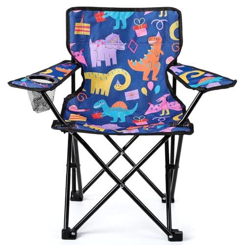 KABOER Kids Outdoor Folding Lawn and Camping Chair with Cup Holder and Carrying Bag, Children's Camping Chairs
