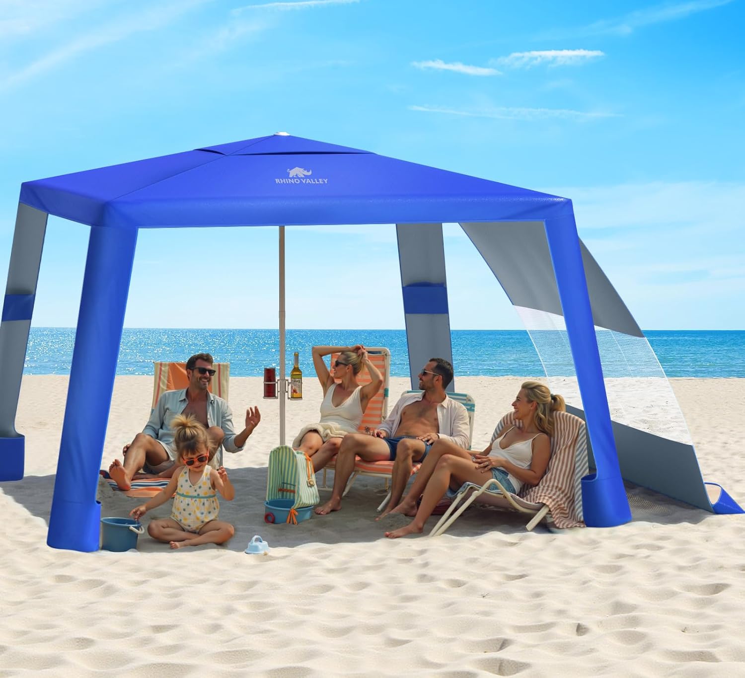 Rhino Valley Beach Cabana (Indigo)