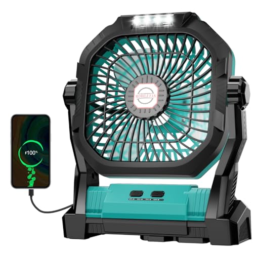 ROSHOPI 20000mAh Camping Fan (Blue)