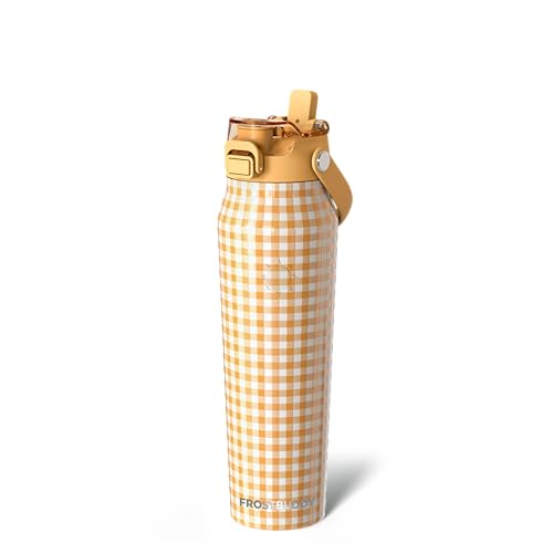 Frost Buddy 32oz Insulated Water Bottle with Straw & Chug Lid | Leak-Proof Stainless Steel | 24-Hours Cold | Sweat-Proof, Cup Holder Friendly | Ideal for Gym, Travel, Sports & Everyday Hydration