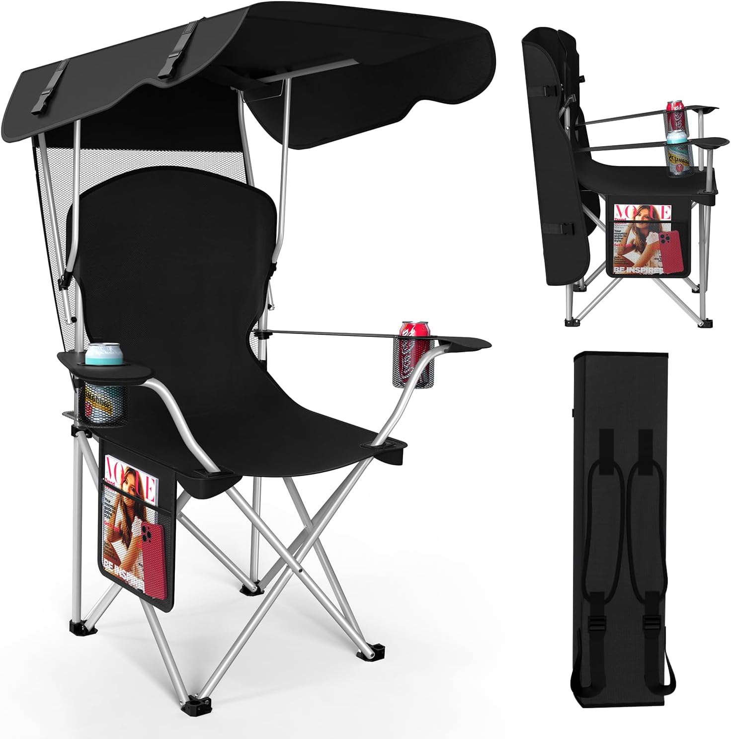 VTOY Portable Camping Chair with Canopy
