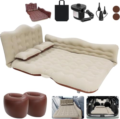 ISWEES Car Bed SUV Air Mattress (Brown)