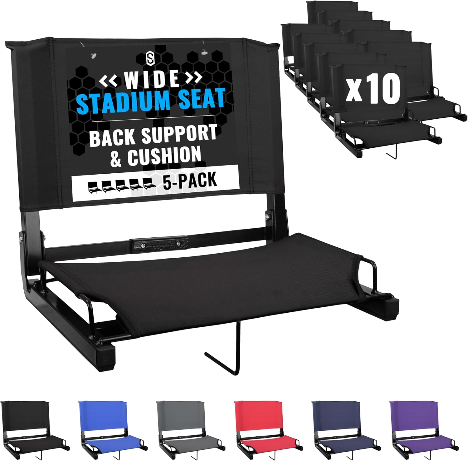 Sports Unlimited - Bleacher Chairs (Premium Wide)