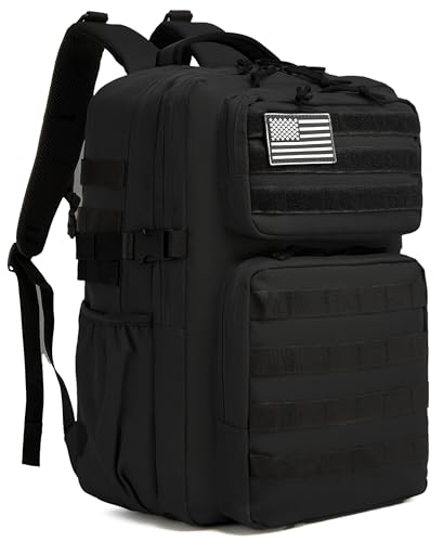 Military Tactical Backpack for Men Waterproof Daypack 3 Day Assault Pack Molle Bag with Water Bottle Holder