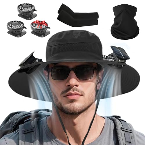 CRAZY SHARK Solar Fan Hat